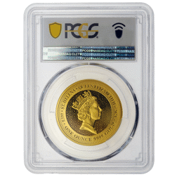 Pre-Owned 2021 St Helena The Queen's Virtues Victory 1oz Gold Coin