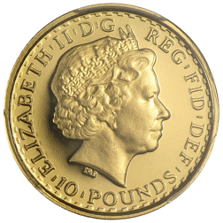 Pre-Owned 2004 UK Britannia 1/10oz Proof Design Gold Coin