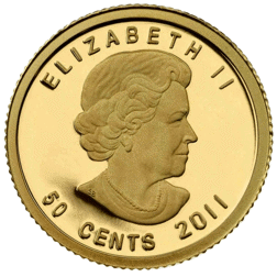 Pre-Owned 2011 Canadian Geese 1/25oz Proof Design Gold Coin