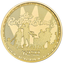 Pre-Owned 2022 UK The Rolling Stones Music Legends 1oz Gold Coin