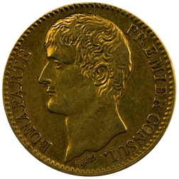 Pre-Owned 1802 French Napoleon I 40 Franc Gold Coin