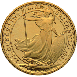 Pre-Owned 2002 UK Britannia 1/4oz Proof Design Gold Coin