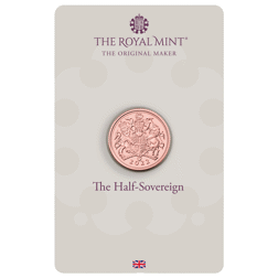 Pre-Owned 2022 UK Half Sovereign Gold Coin - Carded