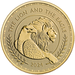 2024 UK The Lion and The Eagle 1oz Gold Coin