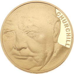 Pre-Owned 2015 50th Anniversary of the Death of Winston Churchill £5 Proof Gold Coin