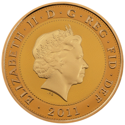 Pre-Owned 2011 UK 500th Anniversary of The Mary Rose £2 Proof Gold Coin