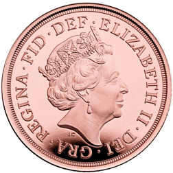 Pre-Owned 2022 UK Full Sovereign Piedfort Proof Gold Coin