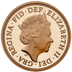 Pre-Owned 2022 UK Full Sovereign Piedfort Proof Gold Coin