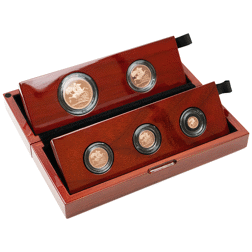 Pre-Owned 2021 UK Sovereign Proof Gold 5-Coin Set