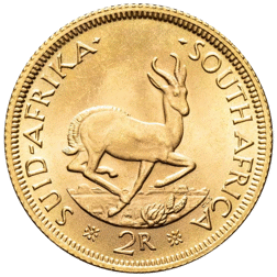Pre-Owned South African 2 Rand Gold Coin - Mixed Dates