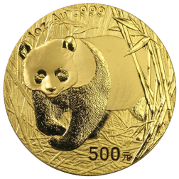 Pre-Owned 2002 Chinese Panda 1oz Gold Coin