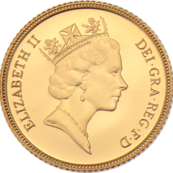 Pre-Owned 1985 UK Half Sovereign Proof Gold Coin