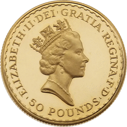 Pre-Owned 1987 UK Britannia 1/2oz Proof Gold Coin