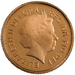 Pre-Owned 2009 UK Quarter Sovereign Proof Design Gold Coin