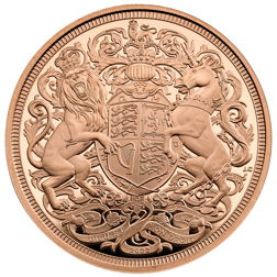 Pre-Owned 2022 UK Memorial Full Sovereign Proof Gold Coin - Damaged Outer Box