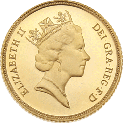 Pre-Owned 1988 UK Half Sovereign Proof Gold Coin