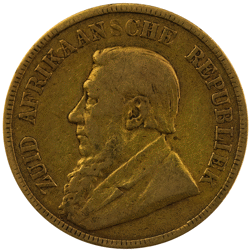 Pre-Owned 1895 South African 1 Pond Gold Coin