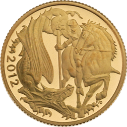 Pre-Owned 2012 UK Full Sovereign Proof Design Gold Coin