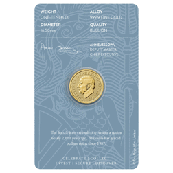 Pre-Owned 2024 UK Britannia 1/10oz Gold Coin - Carded