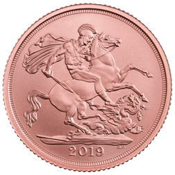 Pre-Owned 2019 UK Full Sovereign Brilliant Uncirculated Gold Coin