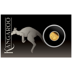 2024 Australian Mini Roo 0.5g Proof Gold Coin in Card