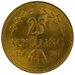 Pre-Owned 1926 Austrian 25 Schilling Gold Coin