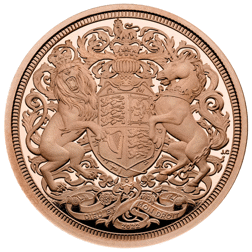Pre-Owned 2022 UK Memorial Half Sovereign Proof Design Gold Coin