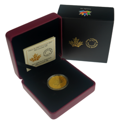 Pre-Owned 2017 Canadian Maple '150th Anniversary' Reverse Proof 1oz Gold Coin