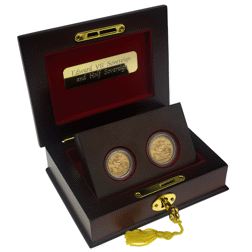 Pre-Owned UK Edward VII Full and Half Sovereign Gold 2-Coin Set