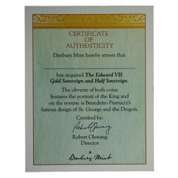 Pre-Owned UK Edward VII Full and Half Sovereign Gold 2-Coin Set