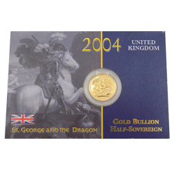 Pre-Owned 2004 UK Half Sovereign Gold Coin - Carded