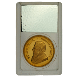 Pre-Owned 1969 South African Krugerrand 1oz Proof Gold Coin - SAGCE Graded 90 - Certificate 16780