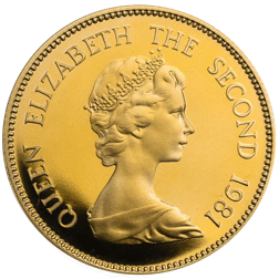 Pre-Owned 1981 Hong Kong Year of the Cockerel $1000 Proof Gold Coin