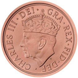 Pre-Owned 2023 UK Coronation Full Sovereign Brilliant Uncirculated Gold Coin - Struck on the Day