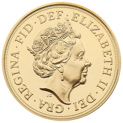 Pre-Owned 2015 UK Prince George Second Birthday 'Struck on the Day' Boxed Full Sovereign Gold Coin