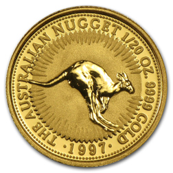 Pre-Owned Australian Kangaroo 1/20oz Gold Coin - Mixed Dates