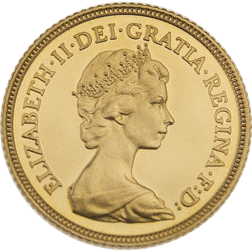 Pre-Owned UK Half Sovereign Proof Gold Coin 1980-1982
