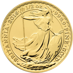 Pre-Owned UK Britannia 1/2oz Gold Coin - Mixed Dates