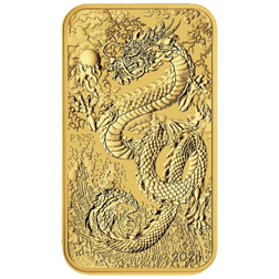 2024 Australian Dragon Rectangular 1oz Gold Coin