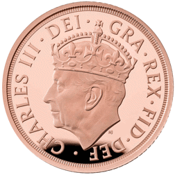 Pre-Owned 2023 UK Coronation Half Sovereign Proof Gold Coin