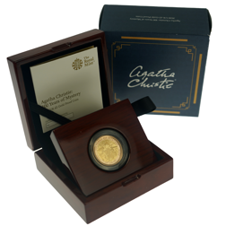 Pre-Owned 2020 UK Agatha Christie £2 Proof Gold Coin