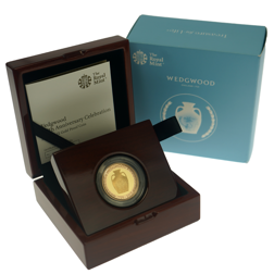 Pre-Owned 2019 UK 260th Anniversary of Wedgwood £2 Proof Gold Coin