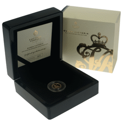 Pre-Owned 2019 East India Company Quarter Sovereign Proof Gold Coin