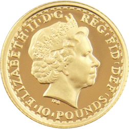 Pre-Owned 2002 UK Britannia 1/10oz Proof Gold Coin