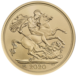 Pre-Owned 2020 UK Full Sovereign Brilliant Uncirculated Gold Coin