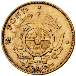 Pre-Owned South African Half Pond Gold Coin - Mixed Dates