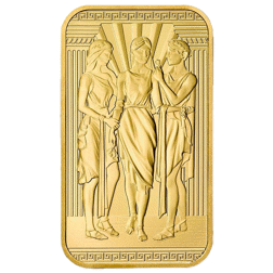 Pre-Owned The Royal Mint The Three Graces 1oz Gold Bar