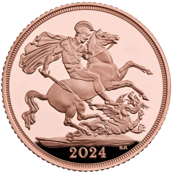 Pre-Owned 2024 UK Full Sovereign Proof Gold Coin