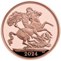 Pre-Owned 2024 UK Full Sovereign Proof Gold Coin