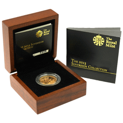 Pre-Owned 2013 UK Full Sovereign Proof Gold Coin